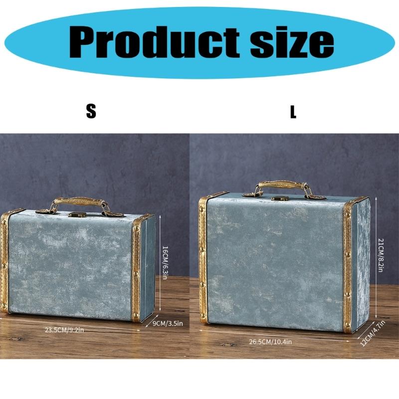 Fashionable Decorative Leather Storage Case Retro Styles Organizers for Jewelry and Storage Solution in Elegant Color