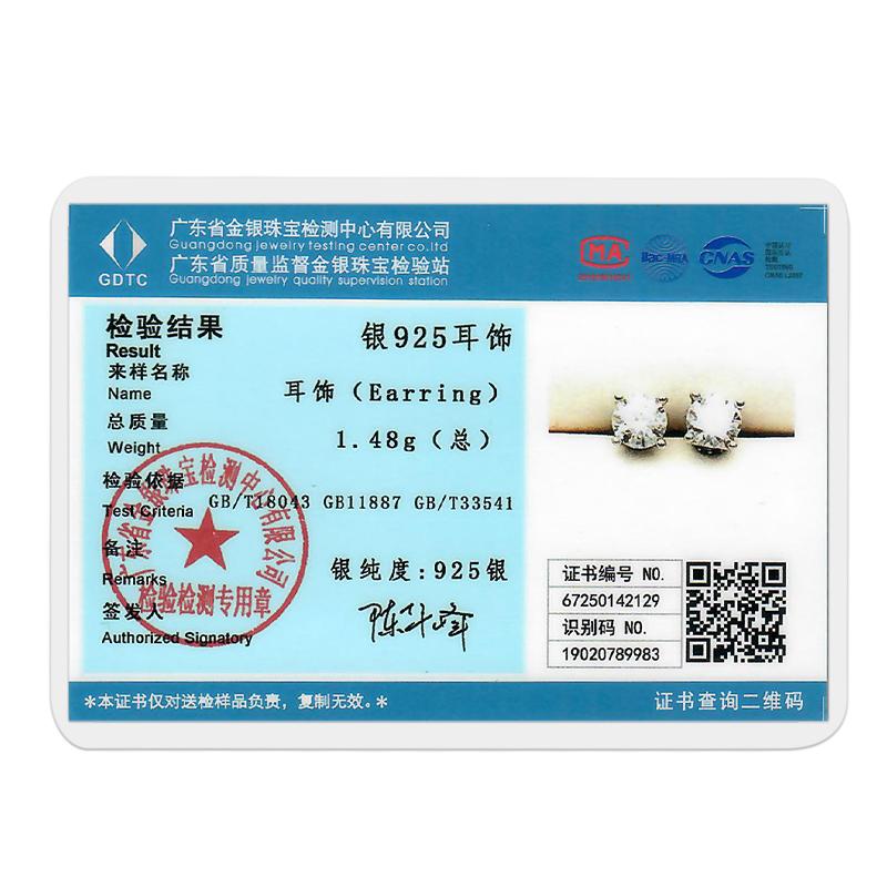 Klassische Moissanit Ohrstecker S925 Silber Krone Ohrstecker Damen Brillanter Diamant Hochzeit Verlobung Ohrringe