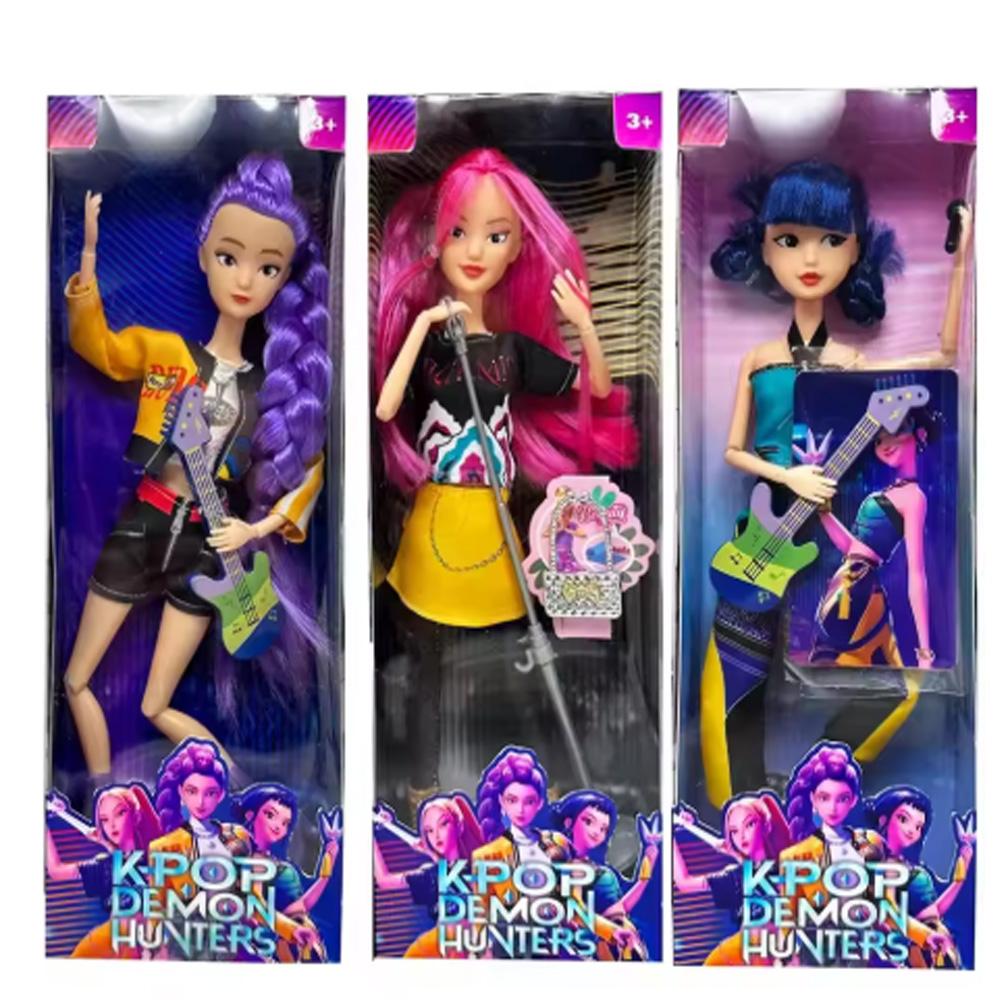 Kpop Demon Hunters Mira Rumi Zoey Anime Peripheral Toys Christmas Gift for Kpop Fans Anime Lovers Play