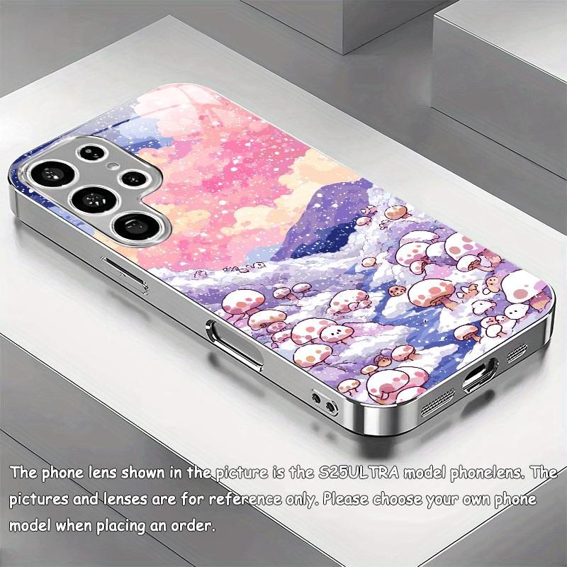 Špičkové pouzdro na telefon Galvanicky pokovené sklo TPU pouzdro na telefon pro Samsung Galaxy S26 S25 S24 S23 S22 S21 FE Ultra Plus Odolné proti pádu
