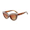 European and American fashion cat's eye diamond-encrusted sunglasses, retro personalized large-frame UV-proof ins diamond-encrusted sunglasses
