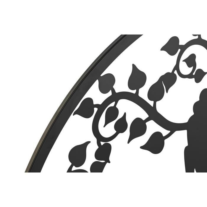 Décoration murale - Buda - Noir et blanc - 100 x 1 x 100 cm - Ethnique - 2 unités