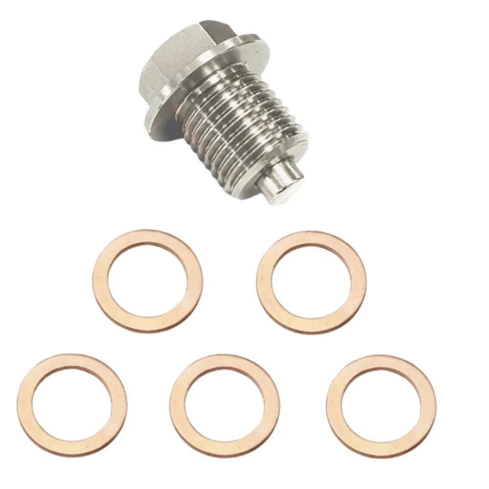 M12 M14 M16 M18 M20 Magnetic Oil Pan Plug Oil Drain Sump Nut Motorcycle Maintenance