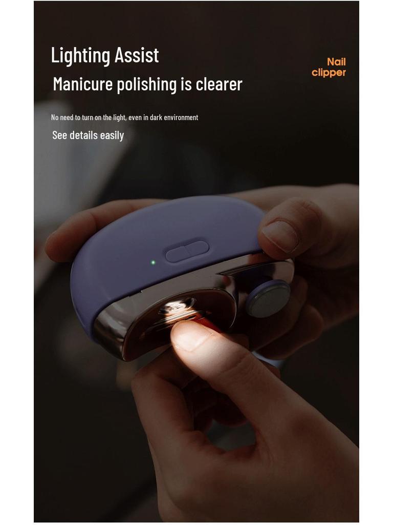 Electric Anti-Pinch Nail Clipper & Grinder for Kids and Adults