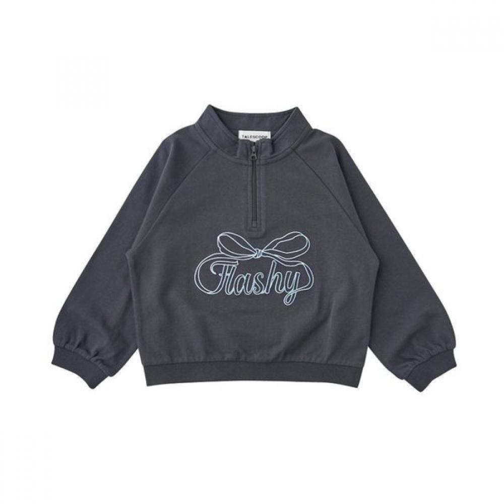 Little Ground Tailscoop Ribbon Zip Up Half Neck  76114 334 03 D/GRAY/145