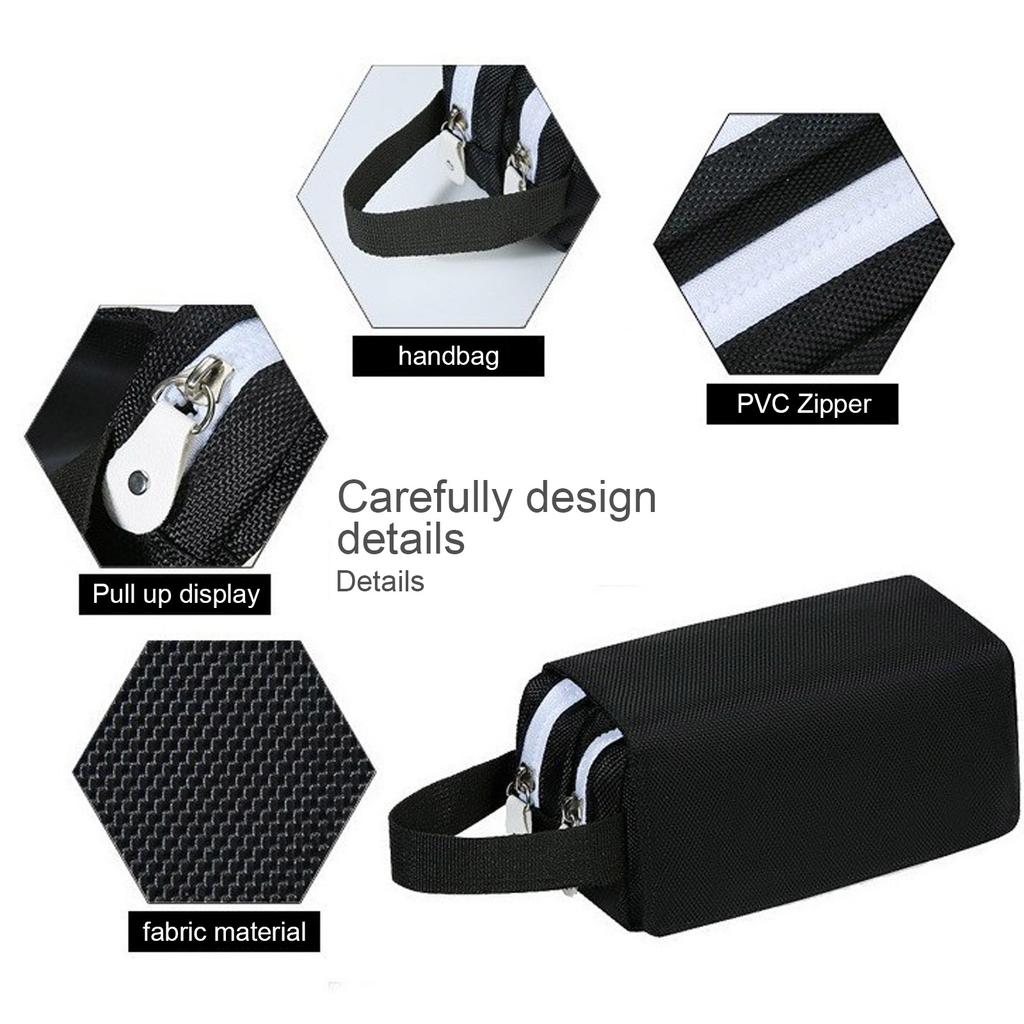 Witch Hunters Cartoon-Druck Große Kapazität Doppelschichtig Tragbares Federmäppchen für Grund- und Sekundarschüler