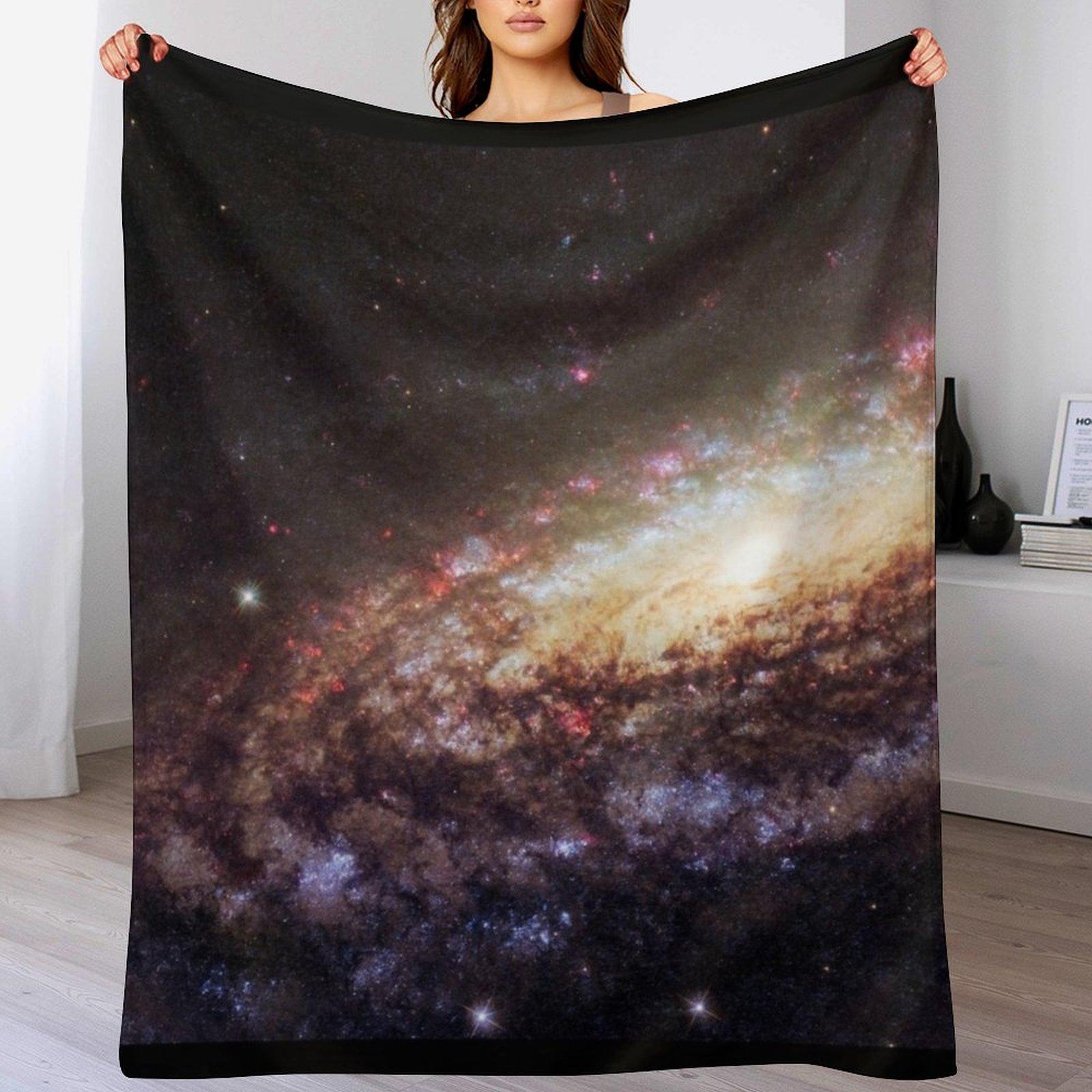

Spiral Galaxy NGC 7331 Throw Blanket Fuzzy Plush Throw Blanket for Sofa Chair 102x76cm(40x30in)