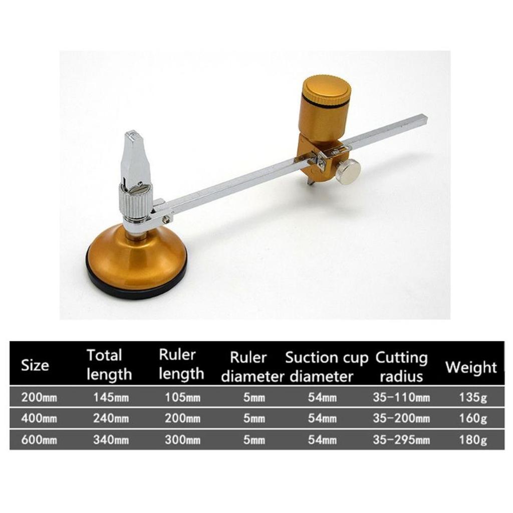 Durable Diameter Compasses Cutting Compass Glass Cutter for Kitchen Ventilator