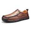 Handmade Split Leather Shoes Men's Casual Shoes Comfortable Moccasins Men Business Flats Shoes Driving Shoes