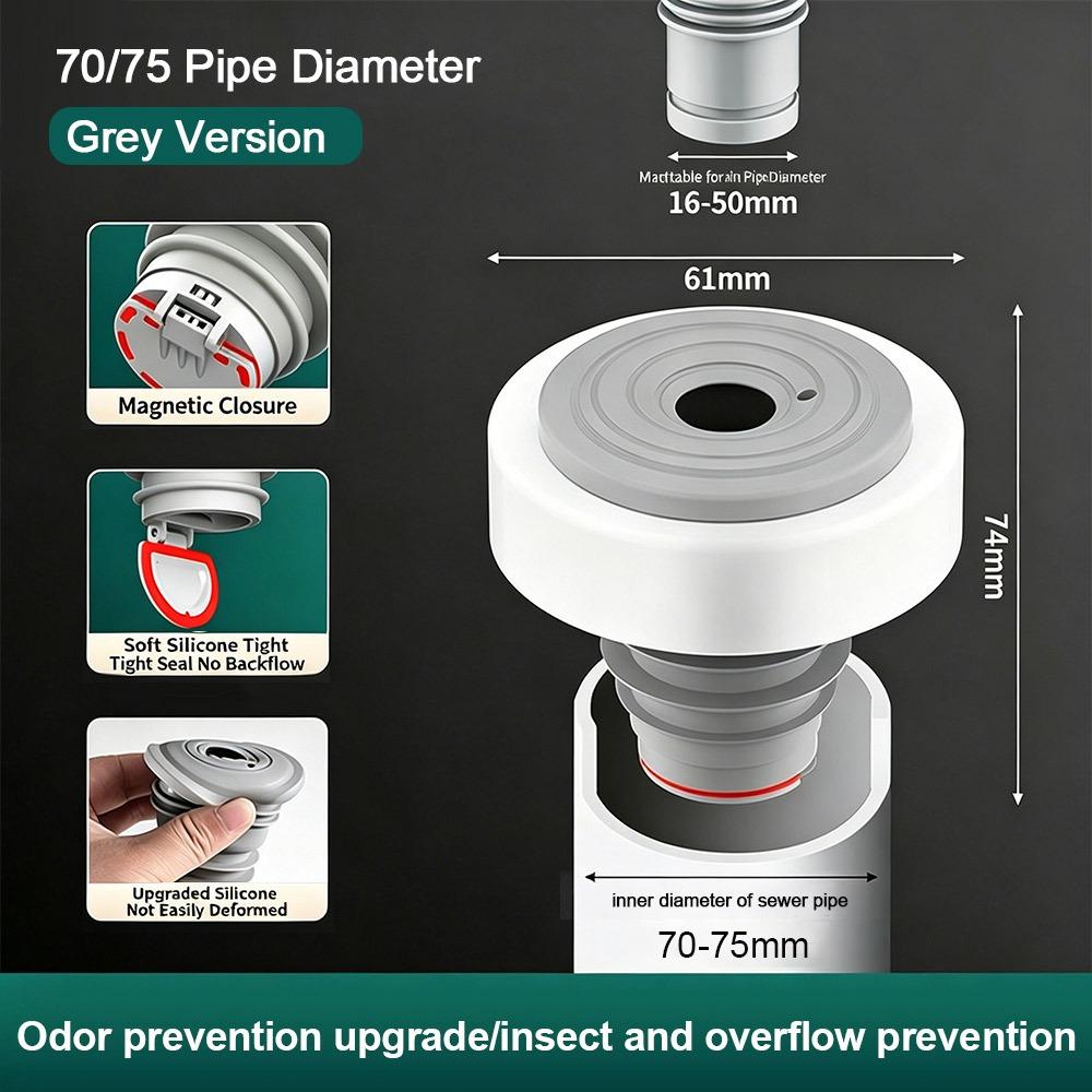 Silicone Water Drains Connector Anti-odor Leakage Protection Floor Drain Seal Ring Washing Machine Water Plug Kitchen Sink