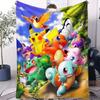 Pokemon Classic AllStar Cute Cartoon Fleece Throw Blanket Super Soft Warm Blanket for Travel Office Home Fans MustHave Gift