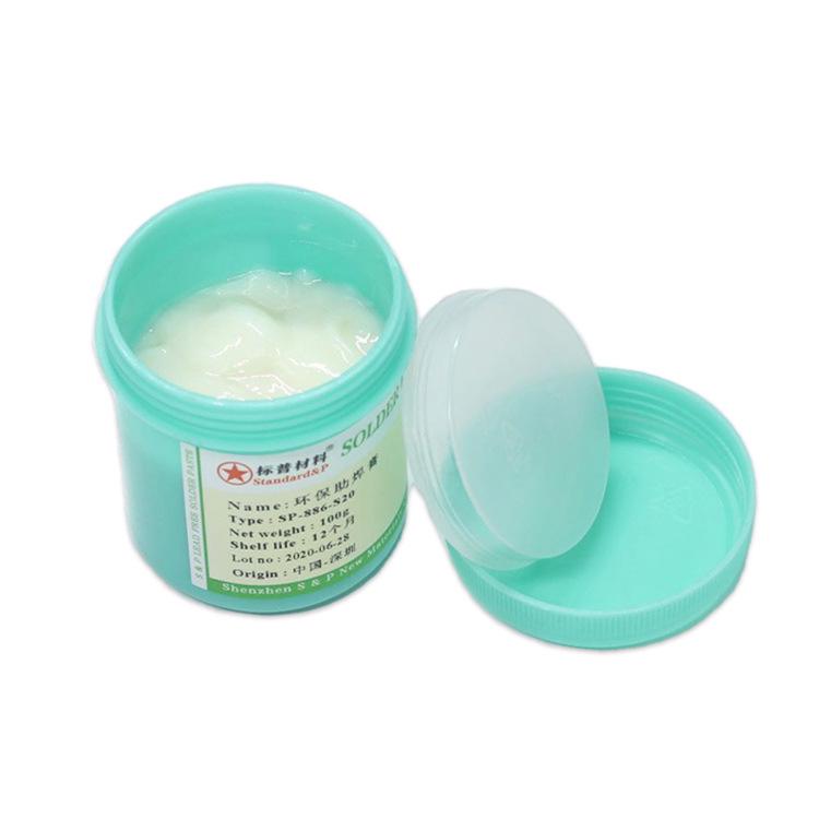 Eco-Friendly Halogen-Free No-Clean Solder Paste for QFN, Easy Tin Welding & LED Repair
