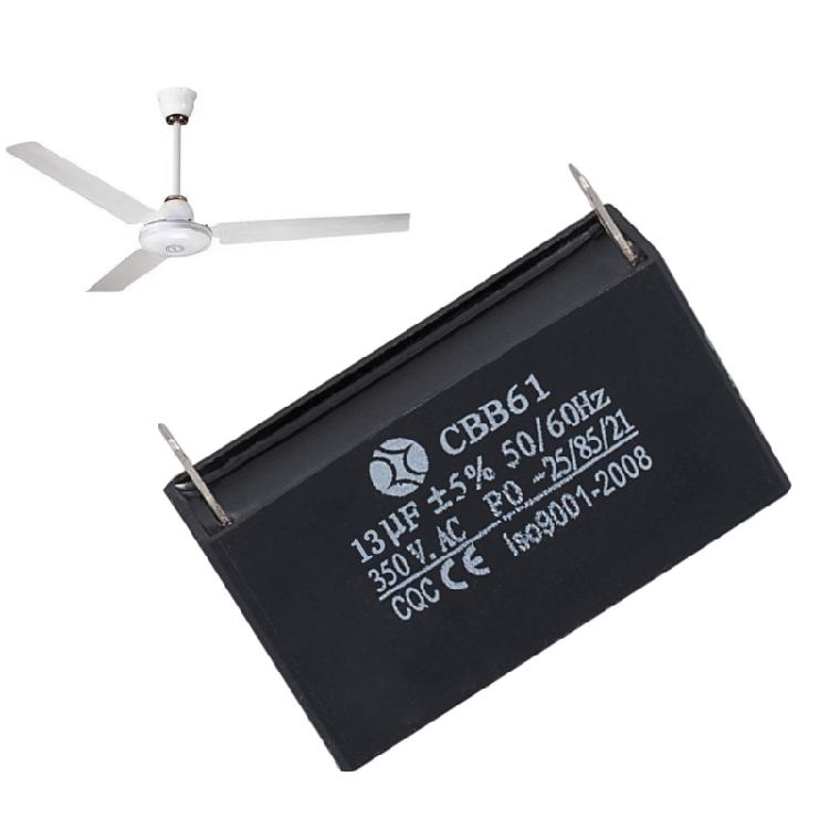 Electrical Power Relays Connecting Capacitor CBB61 11uF/13uF 350V Starting Run Capacitor with 2 Terminals Connections