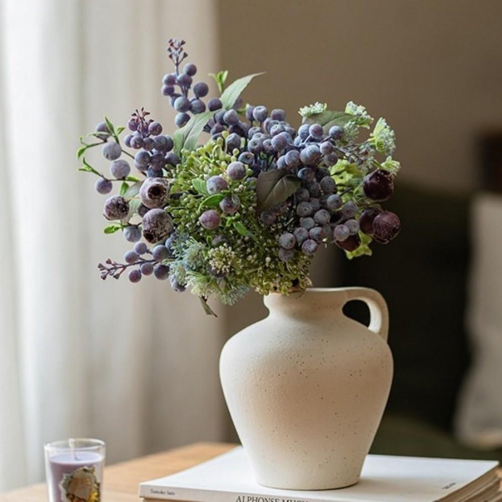 Frost Finis Simulation Blueberry Branch Realistic Blueberry Fruits Bouquet Photo Props