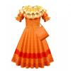 Encanto Mirabel Girls Princess Dress For Costume Parties And Cosplay Floral Detail