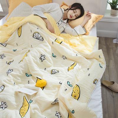 Children Summer Quilt Cartoon Fruits Colorful Comforter Adults Mechanical Wash Floral Lace Quilting Thin Quilts Cool Blankets