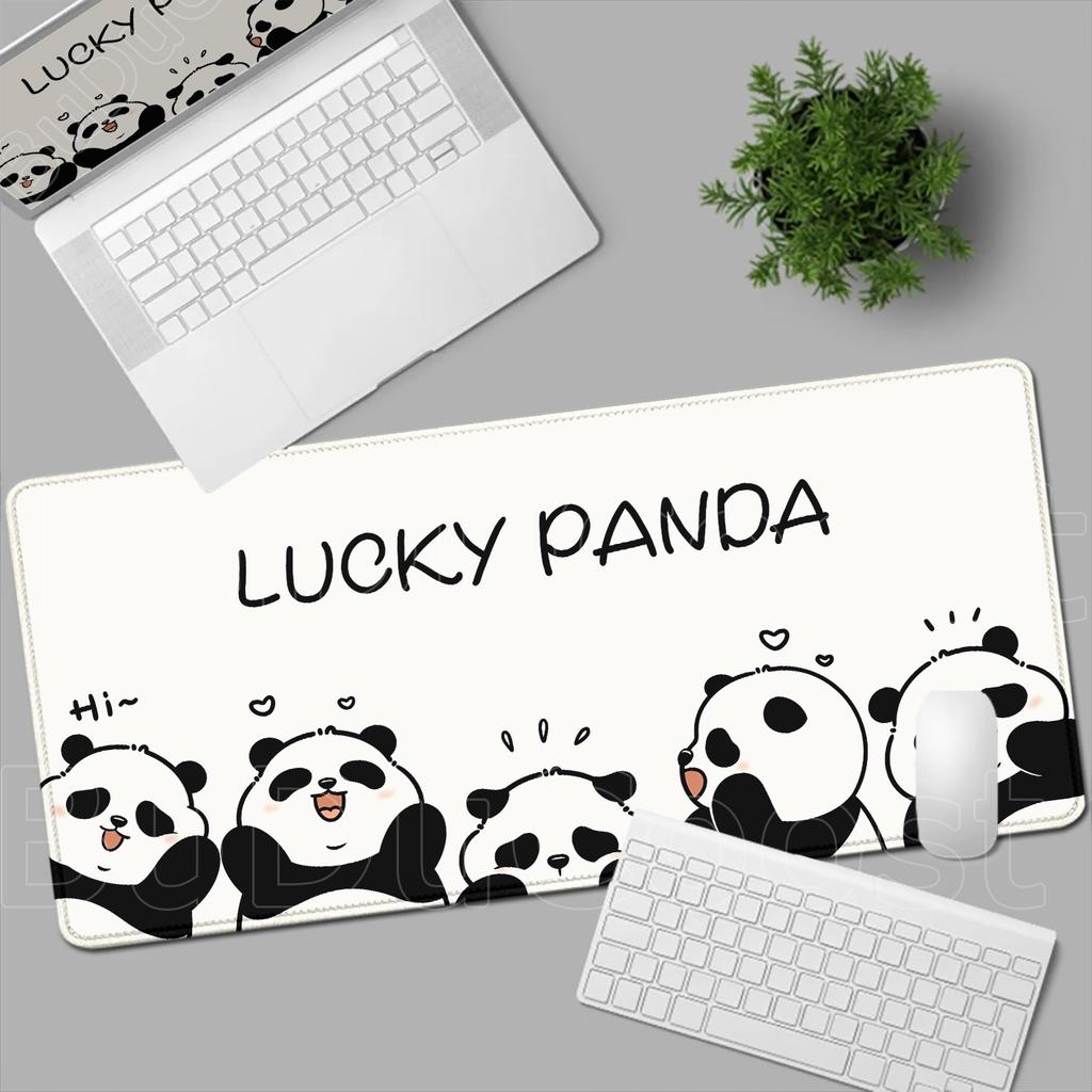 Stampa HD Kawaii Anime Panda Mouse Pad Grande Computer Ufficio PC Gioco Tappetini Tavolo XXL Tappetino Tastiera Gaming Animali Carini Tappetini Scrivania