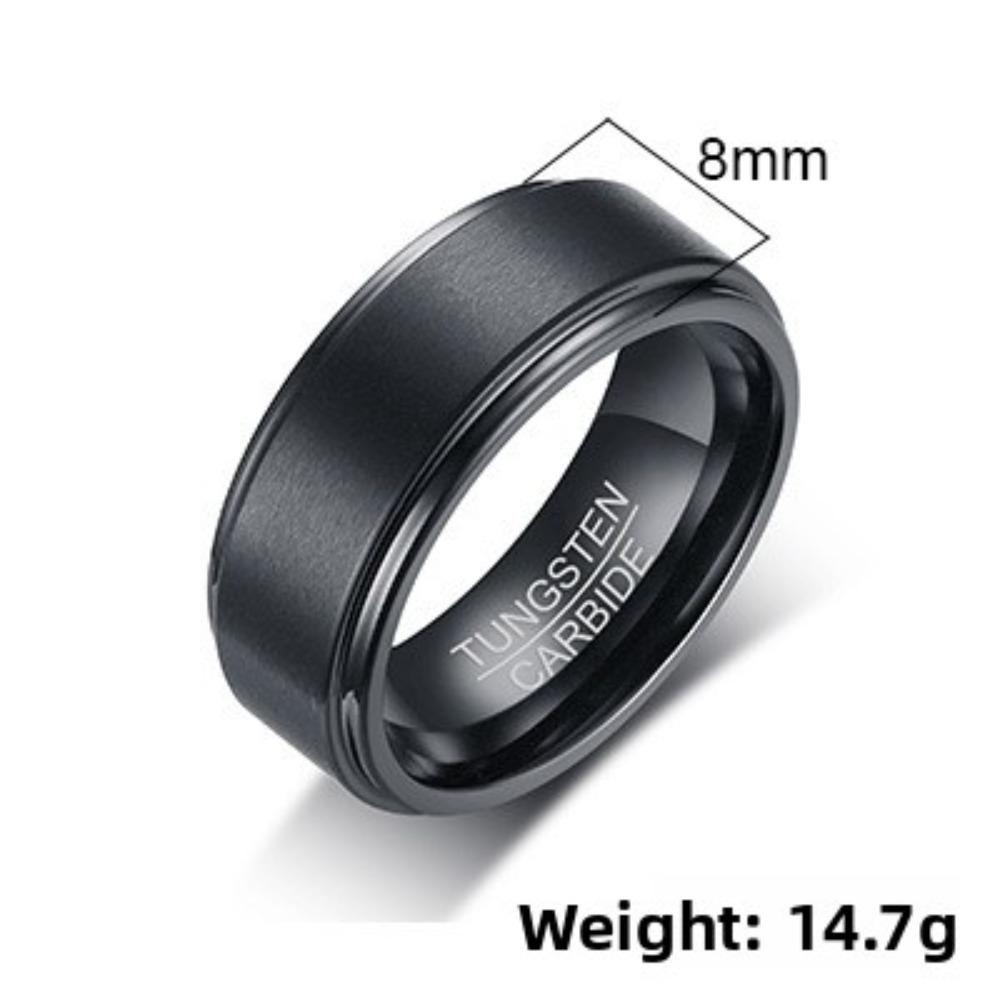 Wolframstahlring für Herren Minimalistisches Design Langlebiger Ehering Stilvolles Accessoire