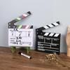 Professional Black and White Acrylic Movie Clapboard Ornament
