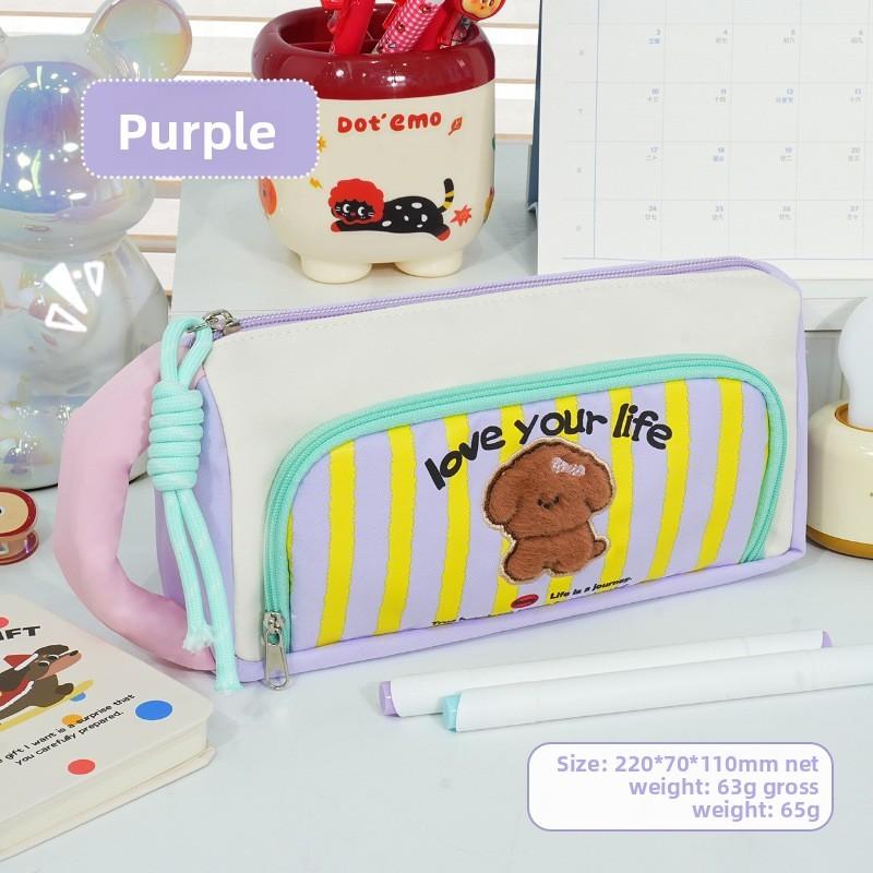 Retro Creativity Pencil Bag With Durable Composite Fabric For School And Gift