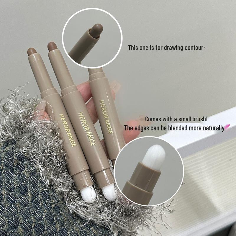 Double-Ended 3D Contour Stick – Natural, Long-lasting, Beginner-friendly Nose Shadow Stick