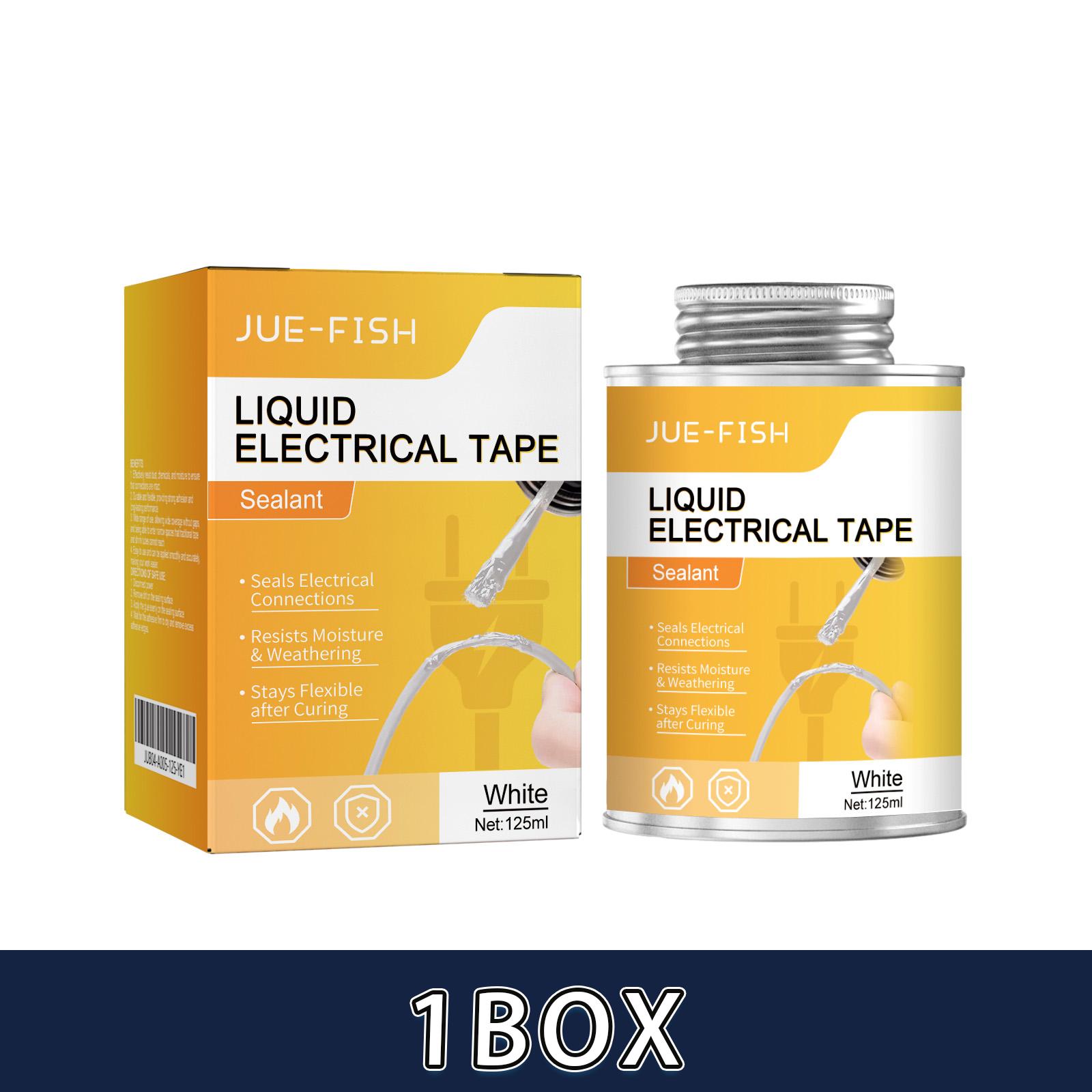 

125ml Liquid Electrical Tape Waterproof Insulating Coating Flexible Adhesive For Wires & Chips Indoor/Outdoor Use Quick Drying белый