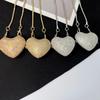 Mini Heart Shape Jewelry Box With Sparkling Rhinestones And Magnetic Closure For Daily Use