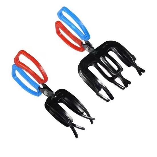 1/2Pcs 3 Claw Fish Gripper with Ergonomic Handle Non-Slip Portable Metal Fishing Pliers Gripper Multifunctional Fish Grips Clamp