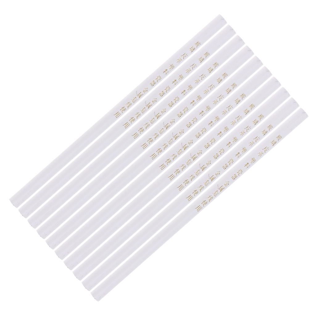 Sewing Tools Fabric Marking Pencil White Wood Craft Pen for Leather and Patchwork Sewing Materials