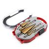 6-Piece Titanium-Plated Pagoda Drill Set for Woodworking: Serrated Hole Opening, Expansion, and Groove Cutting with Plastic Box.