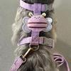 Cat Harness And Leash Set Adjustable Escape Proof Kitten Harness with Cartoon Bee for Small Medium Cats Dogs Outdoor Walking