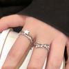 Zircon Drip Oil Star Opening Ring Exquisite and Simple Temperament Index Finger Ring Versatile Niche High-end Jewelry