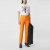 Drop Shoulder Sleeve T Shirt Women's White 80431341