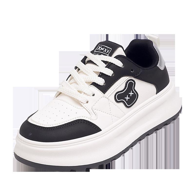 Platform White Shoes Women's Spring and Summer New Student Fashion Soft Bottom Women's Breathable Shoes Non-Slip Casual Shoes