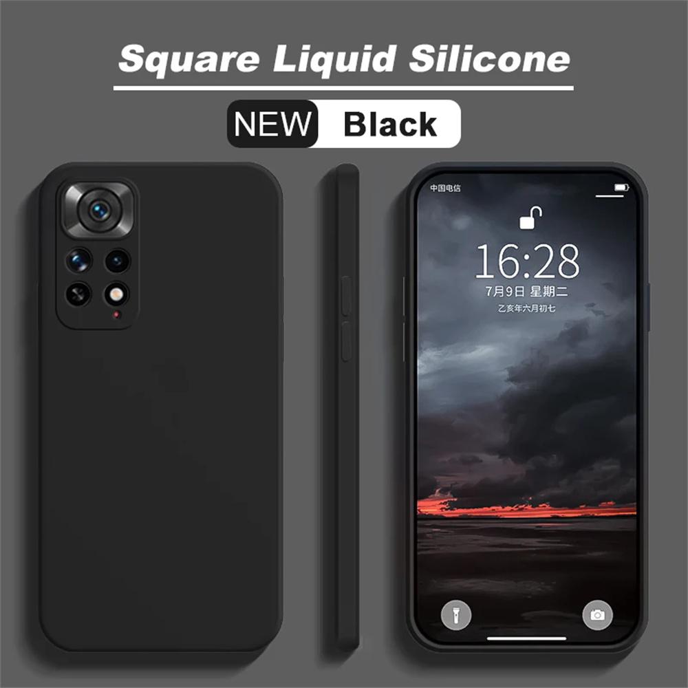 Luxury Liquid Silicone Case For Xiaomi Redmi Note 11s Cases Xiaomi Redmi Note 11s 10 11 12 13 Pro Plus 5G Cover Shockproof Cover