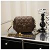 High-end Fashion Bag Women's 2023 New Autumn and Winter Niche Light Luxury Diamond Chain Bag Single Shoulder Oblique Span Small Square Bag