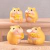 4 Stuks Schattige Eet Hamster Micro Landschap Tuinieren Klein Ornament Diy Animatie Hamster Desktop Decoratie Accessoires