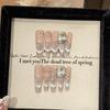 Blues Pure Handmade Nude Silver Gradient French Cat Eye Stack Diamond Boutique Long Armor Removable