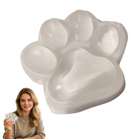 Clear Cat Paw Squeeze Toy Stress Relief Giant Kitten Paw Sensory Toy Soft Stress Ball Animal Claw Pinch Fidget