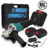 21V 100MM 1/2 Lithium-Ion Battery Power Tool Cutting Machine DIY Woodworking Grinding Machine Brushless Electric Angle Grinder