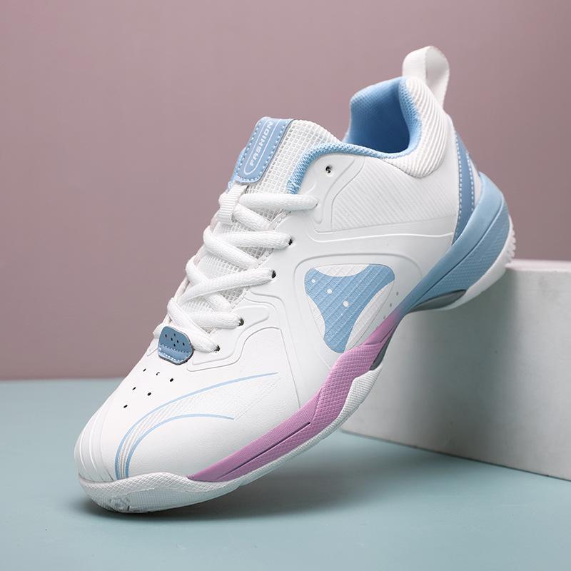 Badminton shoes women's comfortable and wear-resistant couple sports shoes breathable mesh youth and students competition training shoes