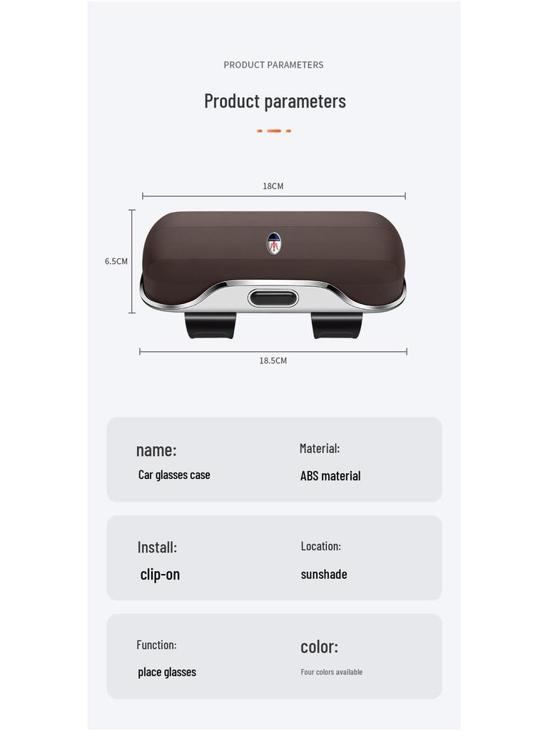 Maserati Car Glasses Storage Clip for Ghibli, President, Levante Models