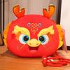 2024 Chinese New Year Kids Purse Cartoon Dragon Pattern Children Crossbody Bag Zipper Closure Stuffed Mascot Doll Purse Gift