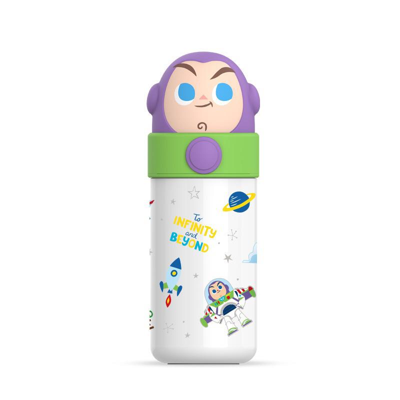 Cartoon Design Thermos Cup 316 Stainless Steel Doll Cup with Heart Shaped Hidden Handle Student Household Water Bottle Girl Gift