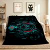 Cyberpunk Girl Flannel Blanket Throw Blanket Soft Warm Sofa Bed Camping Car Home Decor Unique Christmas Gift C930868