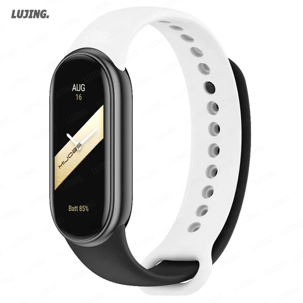Weiches Silikon-Uhrenarmband für Xiaomi Smart Band 10 NFC Smartwatch Ersatzarmband Sportarmband correa Mi Band 8/9 Zubehör