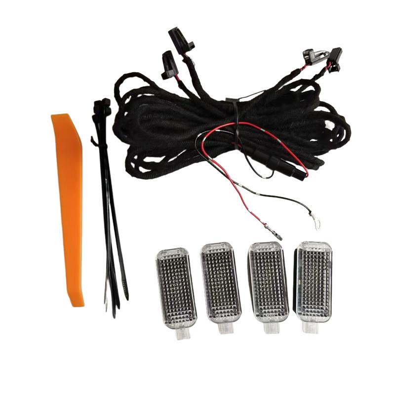 Car Interior Foot Space Lamp LED Footwell Light Cable For Passat B6 B7 Golf 5 MK5 6 MK6 SEAT Toledo Leon A3 A4 A5 A6 A8 Q3 Q5 Q7