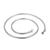 Trendy Simple Electroplated Titanium Steel Men's and Women's Round Snake Bone Necklace