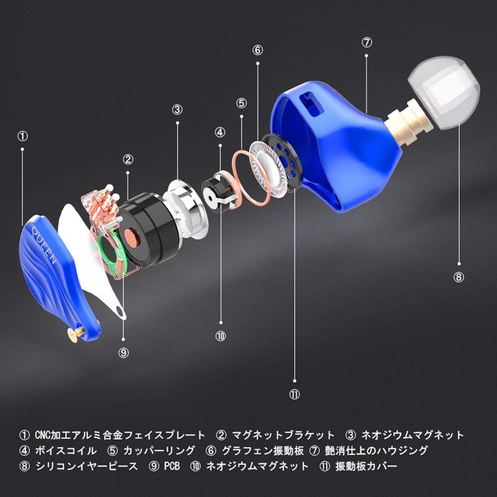 TFZ Dual Magnetic Circuit Graphene Driver Queen Earphones, Red (TFZ-QE-RD)