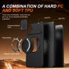 Sliding Camera Cover Armor Case For Samsung Galaxy A07 4G A06 5G Metal Ring Stand TPU Frame Hard Plastic Shockproof Coque Shield